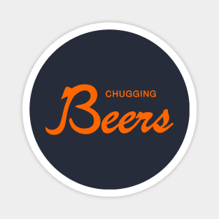 Chugging Beers Script Magnet